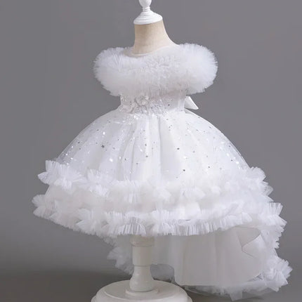 Fashion Flower Girl Dresses for Weddings Sleeveless Lace Kids Dresses for Girls Summer Children Girls Party Dresses 3-12 Years