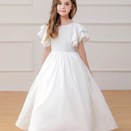 Girl Party Dress Formal Wedding Dance Teenage Princess Prom Backless Dresses Elegant Ball Gown Fancy Wholesale