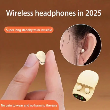 New Wireless Earbuds With Sliding Cover, Unisex Mini Earphones Compatible With All Smartphones, Portable And Wearable