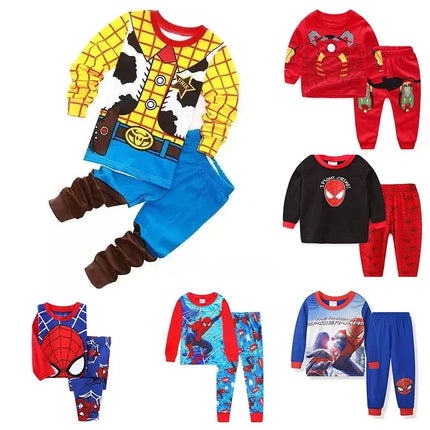New Baby Boys  Clothes Set Kids T-Shirt+Long Pants Outfits Toddler Iron  Cosplay Costumes Children Clothing Set 2025