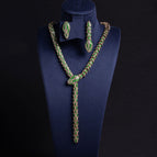 Gold-Backed Green Two-Piece Set