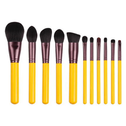 11 Pcs Women Professional Quality Makeup Brush Set Cosmetic Brushes Beauty Makeup Tool - Beginner Makeup Tools Full Set