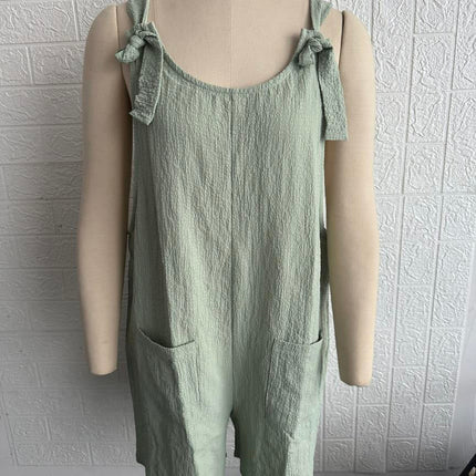 Women Clothing Summer Casual Suspenders Shorts Jumpsuit Suspender Pants Women