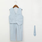 Blue 3-piece set / 140cm