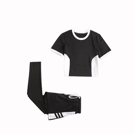 Yoga Clothing Women New Suit Net Red Running Sportswear Five-Piece Loose Leisure Fitness Factory Wholesale