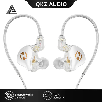 The QKZ AK9 Pro wired earphones are dynamic in-ear monitor earphones with a detachable 2-pin cable and HiFi stereo bass.