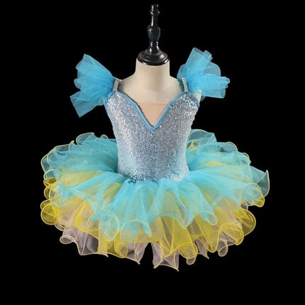 Summer Ballet Skirt Girl Dress Kids Outfit Vestidos Tutu Girls Dresses Dance Costume Baby Clothing Ballerine Children's Day