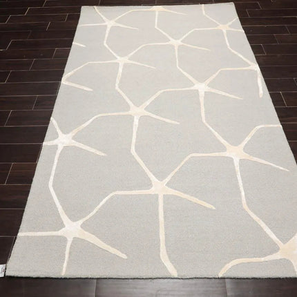 5' x8' Hand Tufted Hand Made 100% Wool Designer Modern & Contemporary  Oriental Area Rug Gray,Ivory Color
