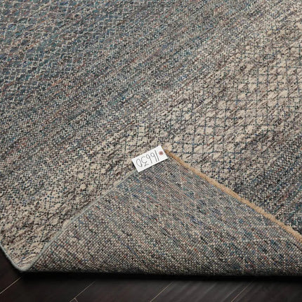 8' x 10' Hand Knotted 100% Wool Modern Oriental Area Rug Ivory, Blue, Aqua