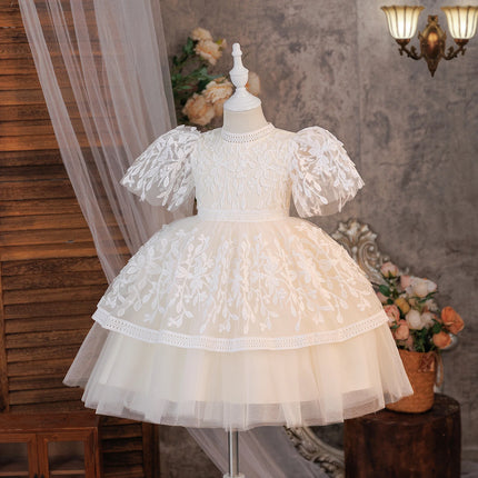 Summer Flower Party Girls Dress Elegant Tulle Bridesmaids Birthday Princess Dresses Girl Gala Wedding Pageant Prom Gown Vestidos