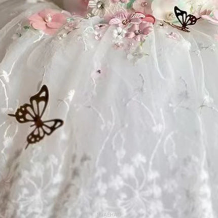 Wed Dress 2025 Newborn Baby Christening Dresses First Birthday Party Outfit Kids Gown Children Vestido First Month Celebration