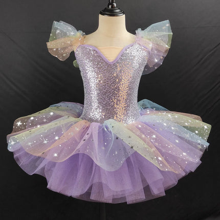 Summer Ballet Skirt Girl Dress Kids Outfit Vestidos Tutu Girls Dresses Dance Costume Baby Clothing Ballerine Children's Day