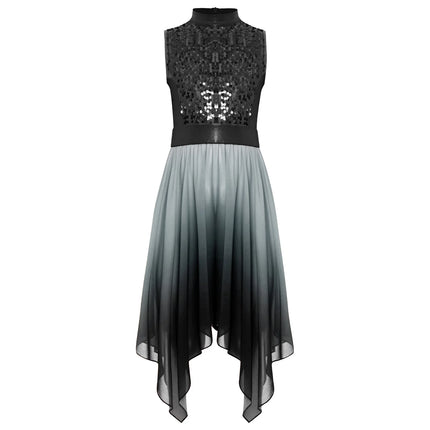 Girls Wordhip Liturgical Costume Lyrical Dance Dress Kids Celebration of Spirit Church Dress Dancewear Stage Performance Costume