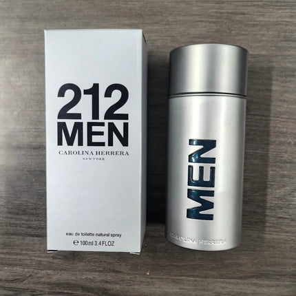 Carolina Herrera 212 Men 100ml Eau de Toilette Spray,Woody Floral Musk Fragrance ,Men's Perfume Gift Idea ,3.4 Fl. Oz