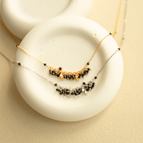 Black Spinel / 14k Gold Plated Silver (Vermeil)