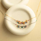 Multicolor Gemstone / 14k Gold Plated Silver (Vermeil)