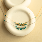 London Blue Quartz / 14k Gold Plated Silver (Vermeil)