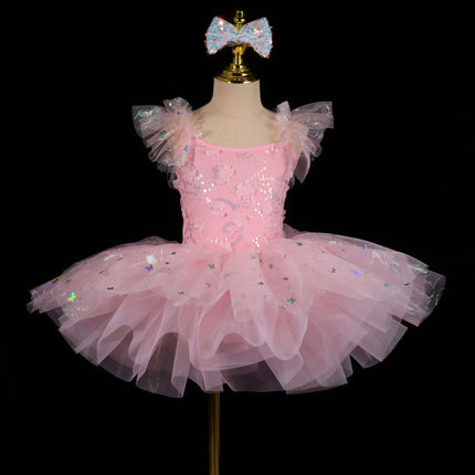 Summer Ballet Skirt Girl Dress Kids Outfit Vestidos Tutu Girls Dresses Dance Costume Baby Clothing Ballerine Children's Day