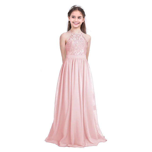 iiniim Childrens Vestidos Birthday Party Dress Kids Princess Summer Lace Wedding Dresses Girls Ball Tutu Prom Dress Teen Costume