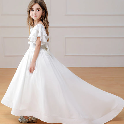 Girl Party Dress Formal Wedding Dance Teenage Princess Prom Backless Dresses Elegant Ball Gown Fancy Wholesale