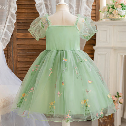 Toddler Baby Girl Fairy Dress Princess 1-5 Y Newborn Birthday Party Flower Dress Wedding Tulle Tutu Vestidos Kids Girls Costumes