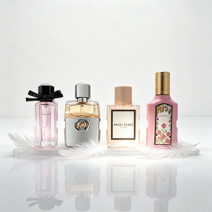 4Pcs Women Perfume Gift Set Long Lasting Floral Fruity Scent Eau de Toilette Elegant Ladies Fragrance Kit Valentine Birthday Present for Her