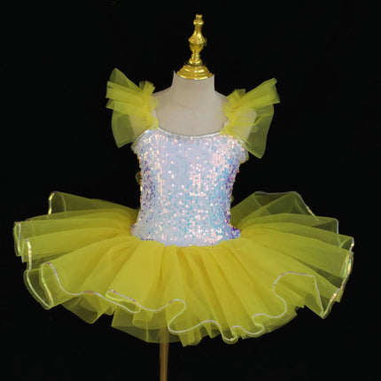 Summer Ballet Skirt Girl Dress Kids Outfit Vestidos Tutu Girls Dresses Dance Costume Baby Clothing Ballerine Children's Day