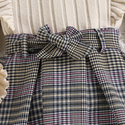 ZOETOPKID Girls Clothing Sets Fashion Top + Skirts 2Pcs Set Little Princess Baby Suits Spring Autumn Kids Clothes
