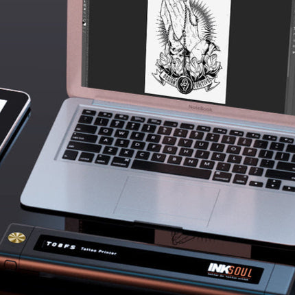 INKSOUL® T08FS Wireless Tattoo Transfer Stencil Printer-Can print shadows