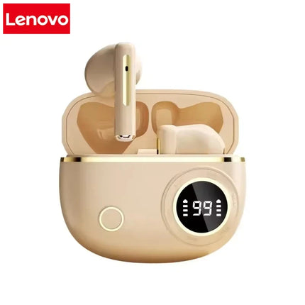 Lenovo TWS Wireless Bluetooth Headset LED Dislpaly Waterproof Noise Reduction Earphone Sports Stereo Noise Canceling Headphone