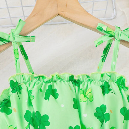 Summer Children's Fashion Princess Dress with Butterfly Knot Strap Cake Skirt for Outdoor Wedding Holiday Party Wear