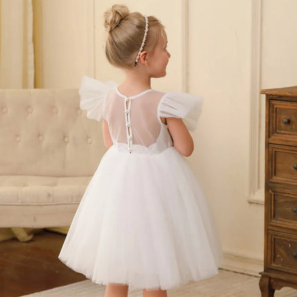 2025 new girls' evening gowns, children's wedding dresses and performance costumes, princess dresses for girls aged 2 to 10