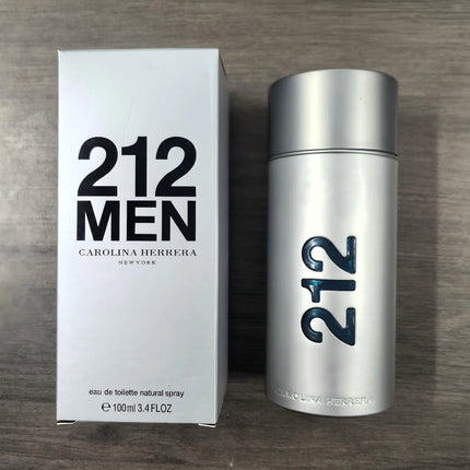 Carolina Herrera 212 Men 100ml Eau de Toilette Spray,Woody Floral Musk Fragrance ,Men's Perfume Gift Idea ,3.4 Fl. Oz