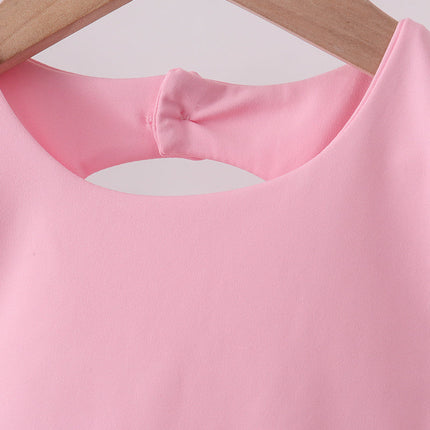 Pink scalloped active skorts set