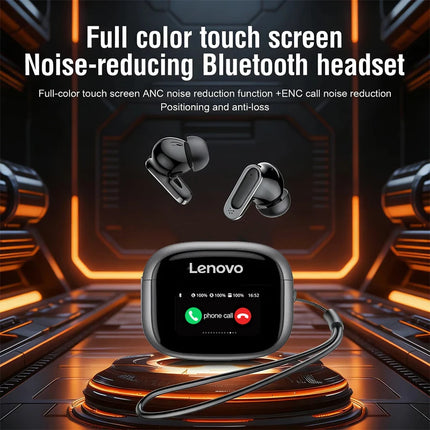 Lenovo V11 TWS Wireless Earphones Touch Screen Digital Display Bluetooth Headset In Ear ANC Noise Reduction Headphone With Mic