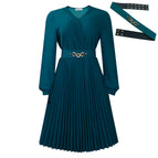 Peacock Green with Belt / 2XL