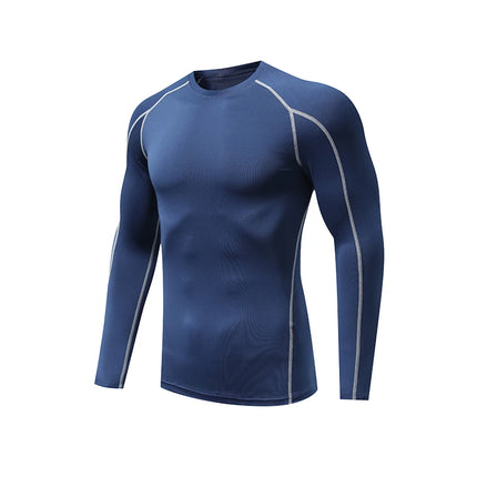 Men's Running Compression T-shirt Long sleeves Sport Tees Gym Fitness Sweatshirt Man Jogging Tracksuit Homme Athletic Shirts Top