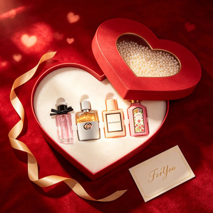 4Pcs Women Perfume Gift Set Long Lasting Floral Fruity Scent Eau de Toilette Elegant Ladies Fragrance Kit Valentine Birthday Present for Her