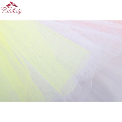 New Ballet Tutu Skirt Baby Girl Clothes  Sequins Colorful  Girls Party Dance Rainbow Tulle Skirts Children Clothing