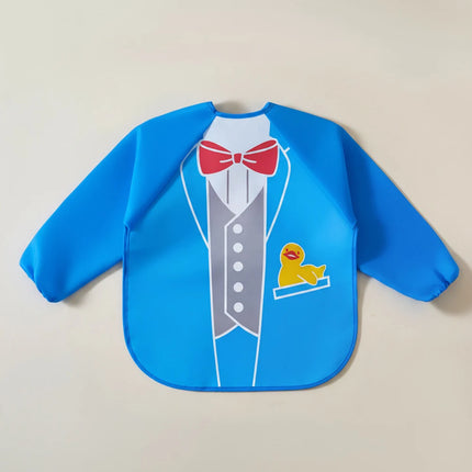 Waterproof Full Sleeve Baby Bibs Children Apron Long Sleeve Feeding Smock Kids Eating Breastplate Infant Scarf Clothing