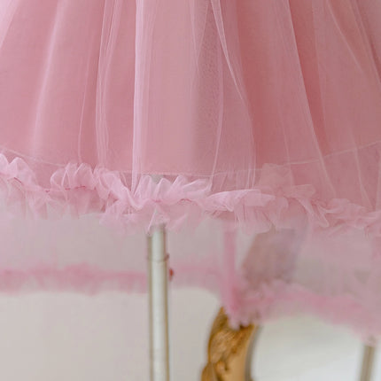 Summer Party Girls Dress Elegant Tulle Wedding Bridesmaids Princess Prom Dresses for Girl Gala Birthday Pageant Evening Costumes