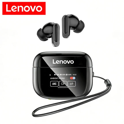 Lenovo V11 TWS Wireless Earphones Touch Screen Digital Display Bluetooth Headset In Ear ANC Noise Reduction Headphone With Mic