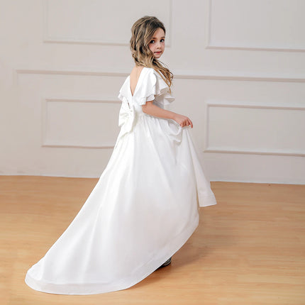 Girl Party Dress Formal Wedding Dance Teenage Princess Prom Backless Dresses Elegant Ball Gown Fancy Wholesale