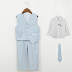 Blue 4-piece set / 140cm