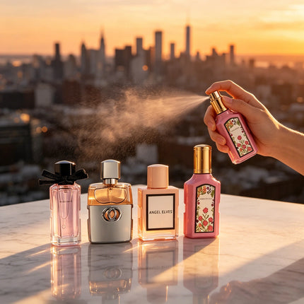 4Pcs Women Perfume Gift Set Long Lasting Floral Fruity Scent Eau de Toilette Elegant Ladies Fragrance Kit Valentine Birthday Present for Her