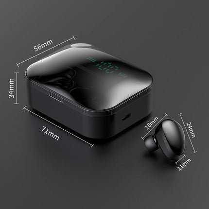 Bluetooth Earphone Stereo Headphone Wireless Earbuds Heads