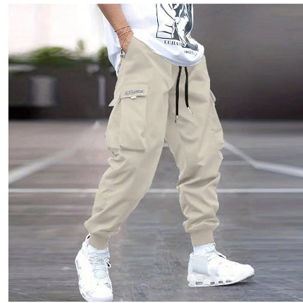 Men’s Multi‑Pocket Drawstring Cargo Pants