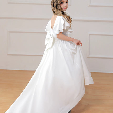Girl Party Dress Formal Wedding Dance Teenage Princess Prom Backless Dresses Elegant Ball Gown Fancy Wholesale