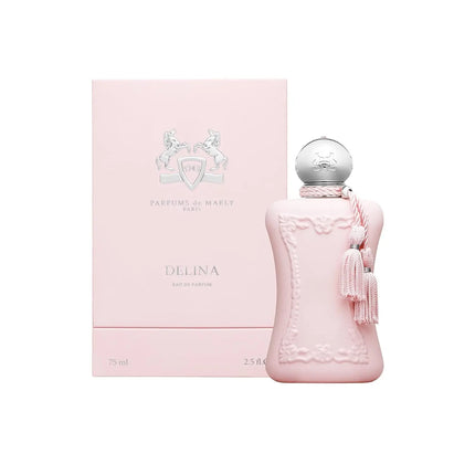 Parfums de Marly Delina Eau de Parfum Spray for Women – Romantic Floral Fruity Scent, Litchi, Rose & Vanilla, Long-Lasting Luxury Fragrance, Perfect Gift, 2.5 fl oz / 75 ml
