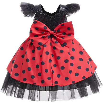 1-6-year-old baby's first birthday party fluffy mesh Tutu Dress New Flower Girl irregular skirt dress wedding party dinner dress